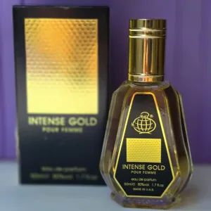 عطر ادکلن زنانه اینتنس گلد(Intense Gold) برند فراگرنس 50 میل