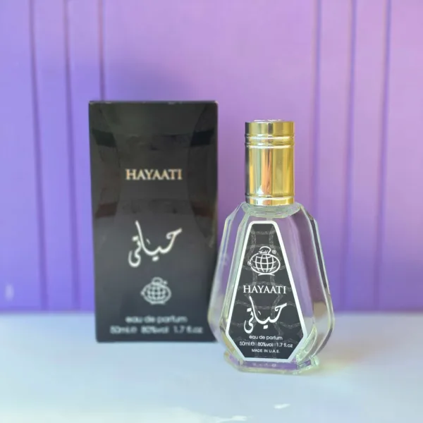 عطر ادکلن مردانه حیاتی مشکی (Hayaati) فراگرنس 50 میل