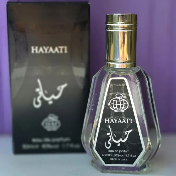 عطر ادکلن مردانه حیاتی مشکی (Hayaati) فراگرنس 50 میل