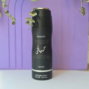 اسپری مردانه حیاتی مشکی لطافة حجم 200 میل