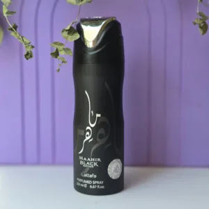 اسپری مردانه ماهر مشکی از برند لطافه (Lattafa Maahir Black)