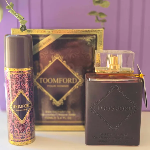 ادکلن مردانه تامفورد روکش چرمی با اسپری فراگرانس 100 میل