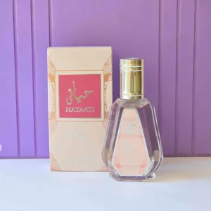 عطر ادکلن زنانه حیاتی رز  (Hayaati Rose) (حیاتی صورتی) از برند فرگرانس 50 میل اقتصادی