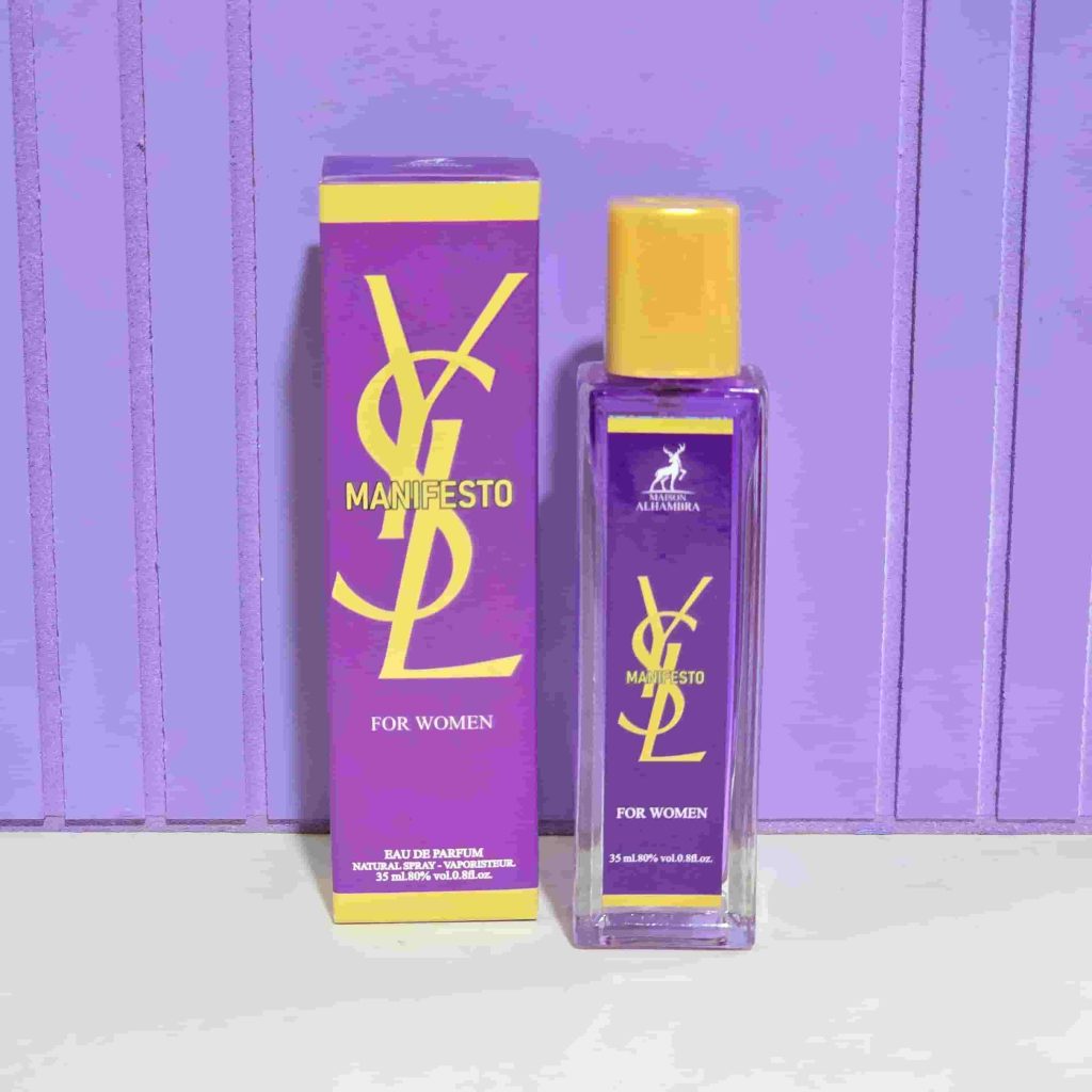 ادکلن زنانه ایوسن لورن مانیفست اقتصادی الحمبرا 35 میل