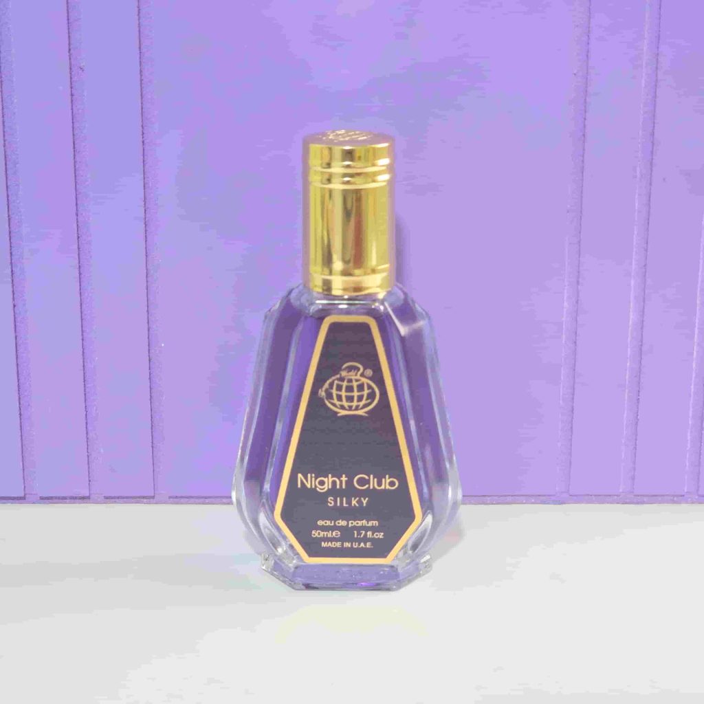 ادکلن زنانه نایت کلاب بنفش (SILKY) فرگرانس 50 میل