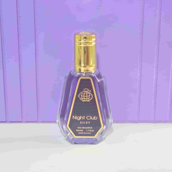 ادکلن زنانه نایت کلاب بنفش (SILKY) فرگرانس 50 میل