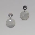 گوشواره پلیمری طرح سنگ - Image 2