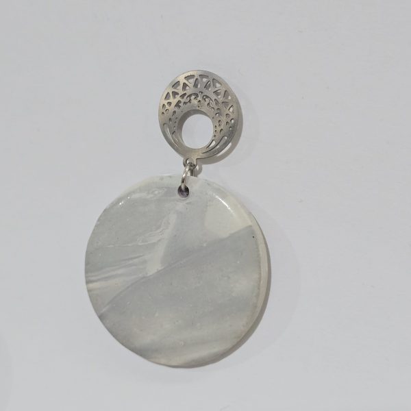 گوشواره پلیمری طرح سنگ - Image 3