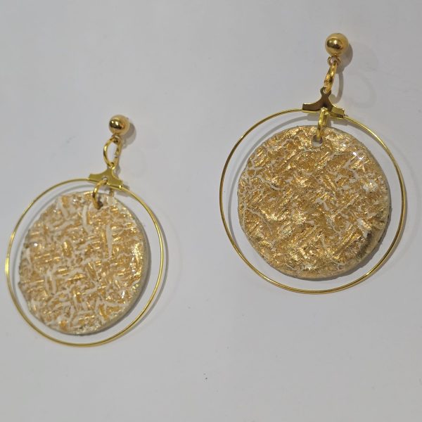 گوشواره پلیمری نقشینه - Image 3