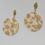 گوشواره پلیمری طرح گلد - Image 3