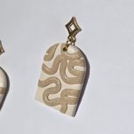 گوشواره پلیمری طرح مارپیچ - Image 2