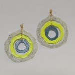 گوشواره پلیمری طرح رنگارنگ - Image 2