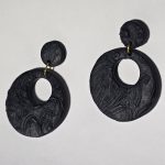 گوشواره طرح چرم