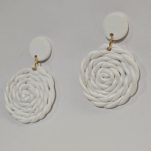 گوشواره گیس بافت سفید